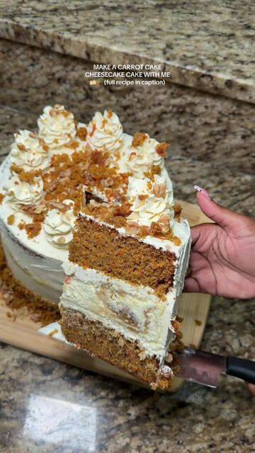 Carrot Cake Cheesecake Cake with Brown Butter Frosting recipe thumbnail