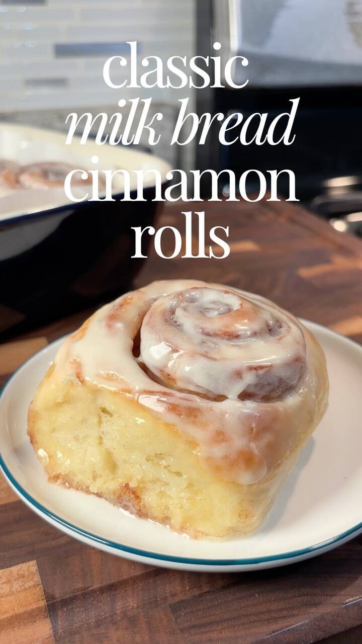 Classic Milk Bread Cinnamon Rolls with Tangzhong recipe thumbnail