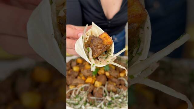 Fried Liver with Potatoes and Onion-Parsley Salad recipe thumbnail