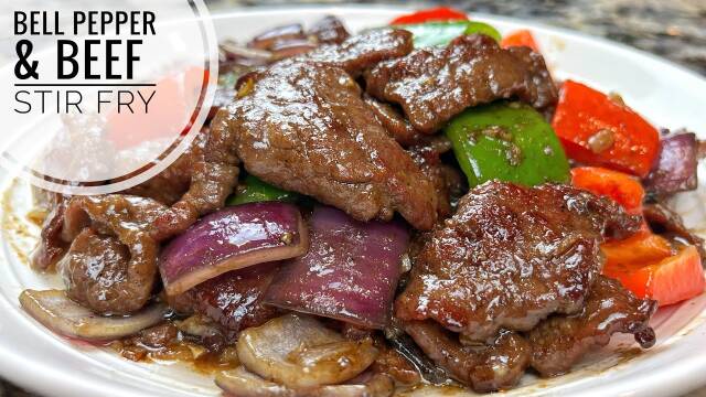 Beef and Bell Pepper Stir Fry Recipe recipe thumbnail