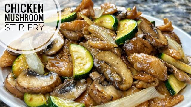 Chicken and Mushroom Stir Fry recipe thumbnail