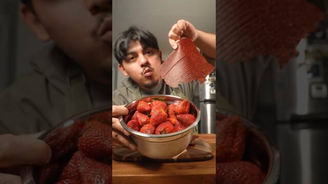 Homemade Strawberry Fruit Leather recipe thumbnail