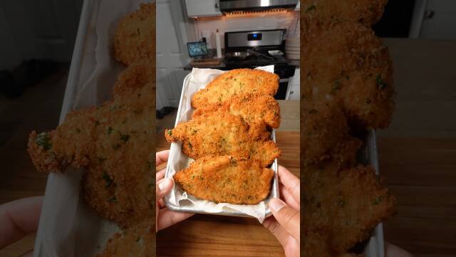 Parmesan Breaded Fried Chicken Breast recipe thumbnail