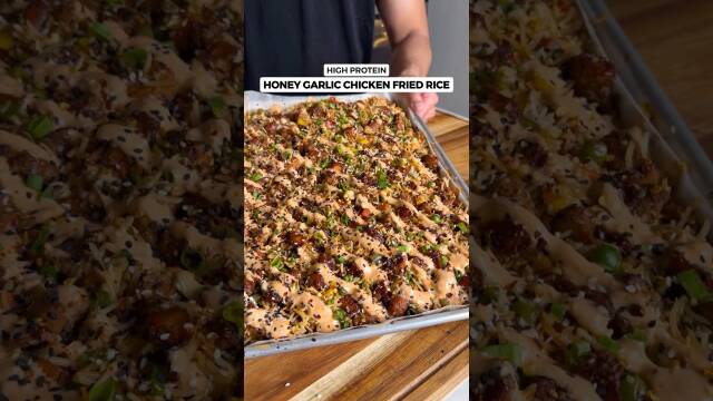 Honey Garlic Chicken Fried Rice recipe thumbnail