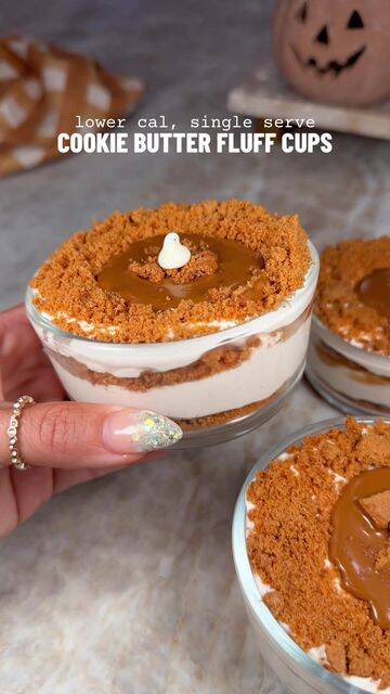 Biscoff Cookie Butter Fluff Cups recipe thumbnail