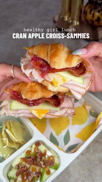 Turkey Apple Bacon Croissant Sandwiches recipe thumbnail