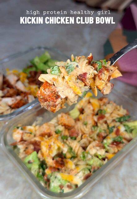 Chicken Fajita Pasta Bowl with Chipotle Dressing recipe thumbnail