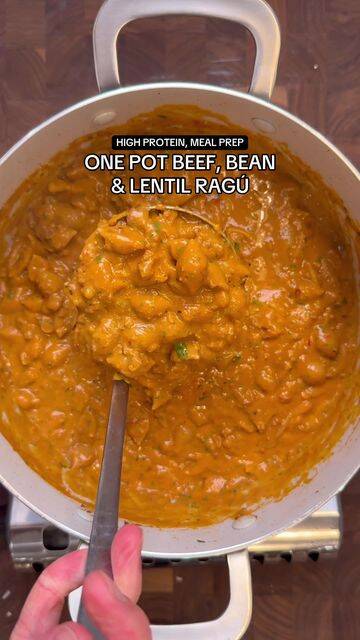 One Pot Beef, Bean & Lentil Ragú recipe thumbnail