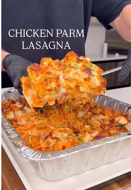 Chicken Parm Lasagna with Vodka Sauce recipe thumbnail