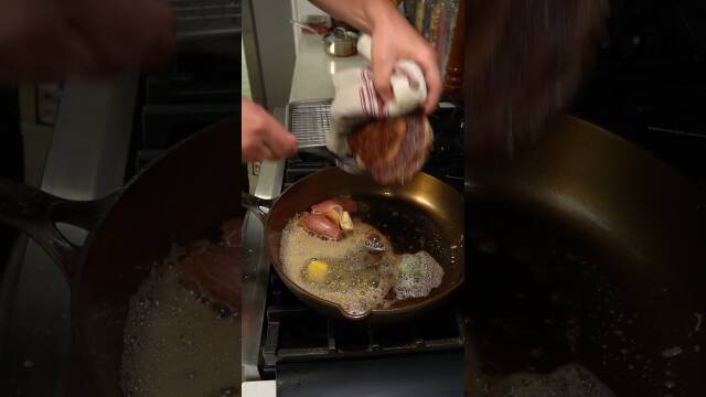 Pan-Fried Steak with Butter Pan Sauce recipe thumbnail