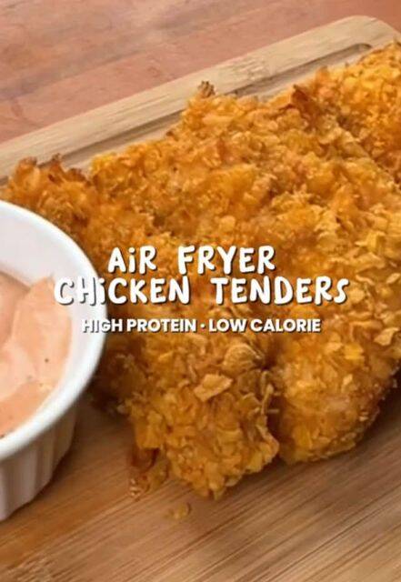 Foto de la receta Healthy Air Fryer Chicken Tenders: Crispy, Low-Calorie & High-Protein Delight!