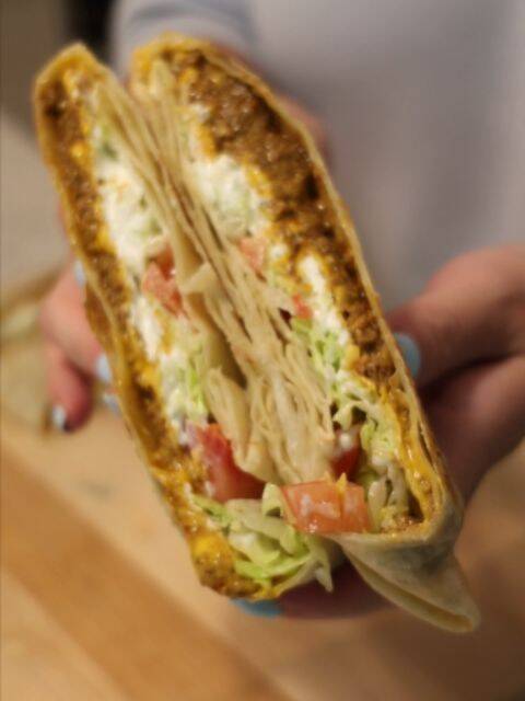 Homemade Crunchwrap Supreme at Home recipe thumbnail
