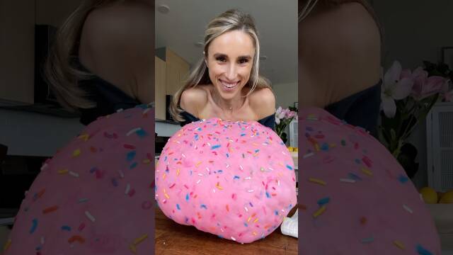 Pink Funfetti Bagels with Rainbow Sprinkle Cream Cheese recipe thumbnail