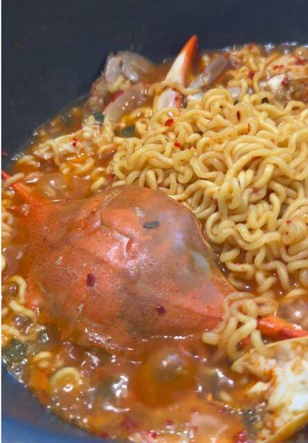 Crab Ramen with Egg and Garlic Broth recipe thumbnail