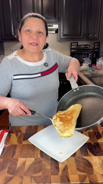 Foto de la receta Tortilla de jamón, huevo y mozzarella