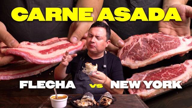 Foto de la receta Burrito de carne asada de $60 y de $350