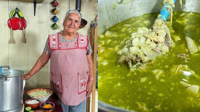 Foto de la receta Pozole verde de pollo y puerco