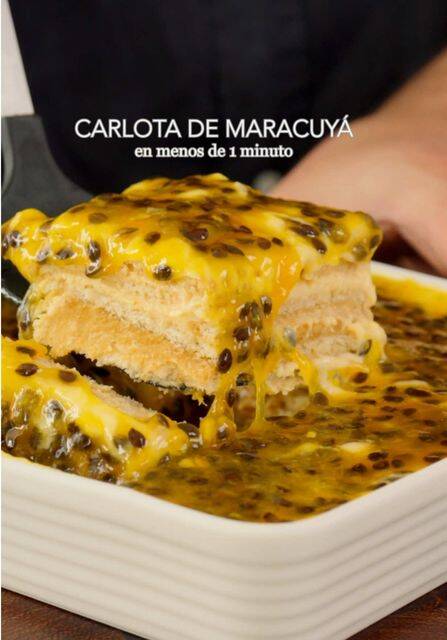 Foto de la receta Carlota de maracuyá con galleta de vainilla