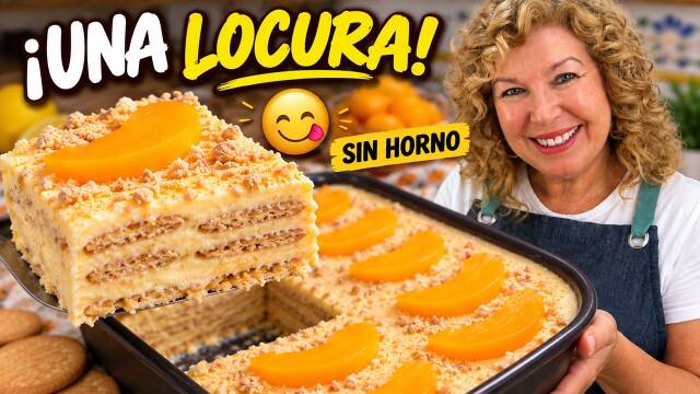 Foto de la receta Carlota de melocotón sin horno