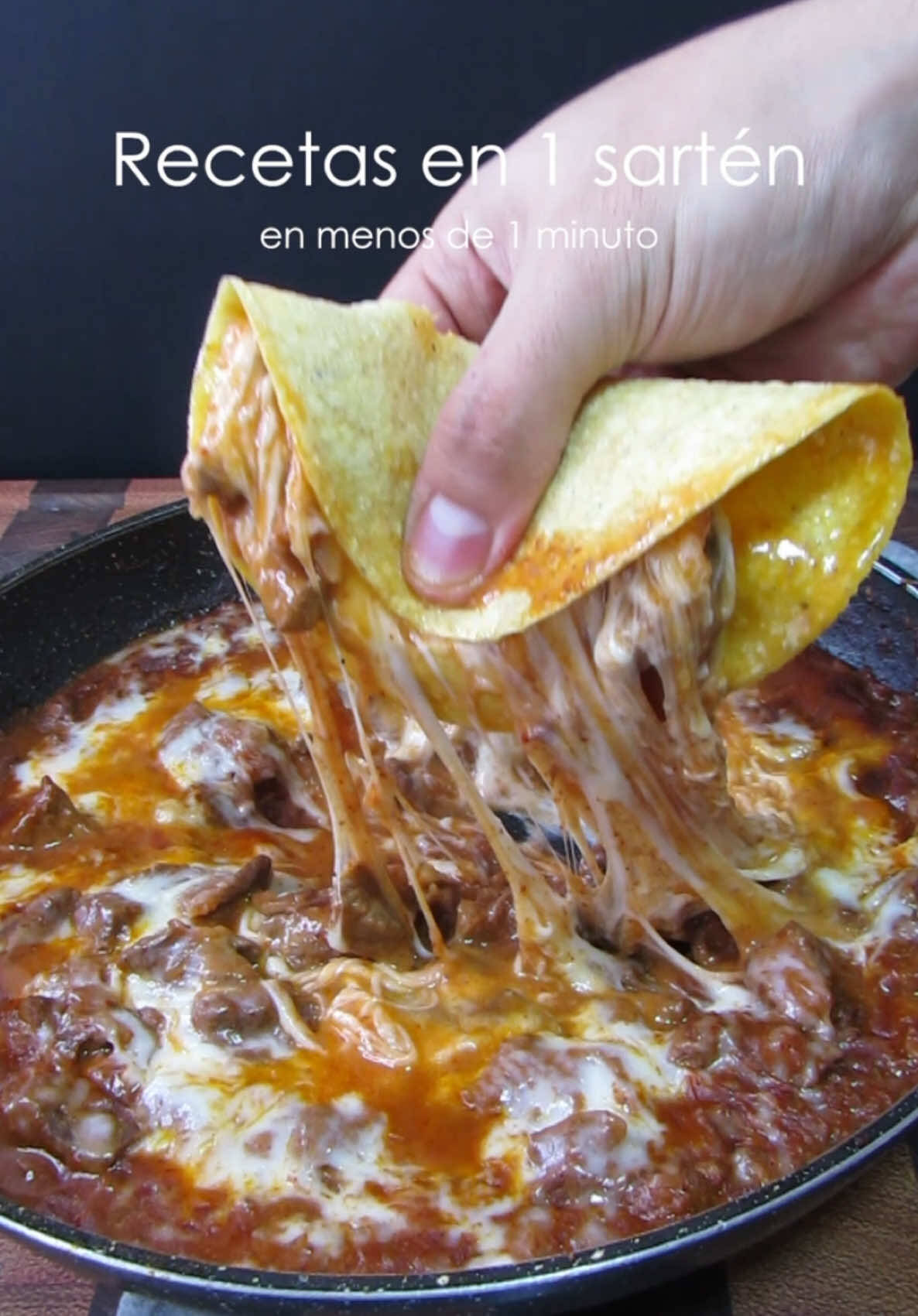 Tacos de Carne con Extra Queso y Pico de Gallo en 1 Sartén recipe thumbnail