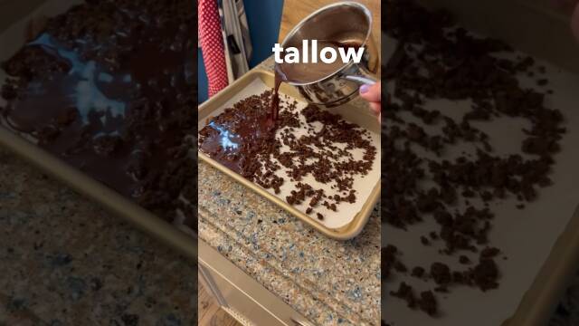 Foto de la receta Low-Carb Beef Tallow Chocolate Crunch Bars