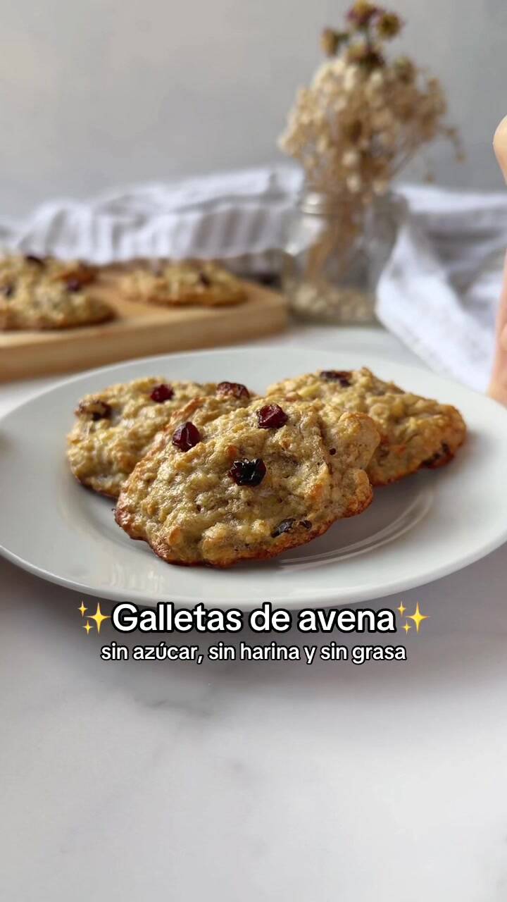 Foto de la receta Galletas Saludables de Avena y Plátano Sin Azúcar ni Harina