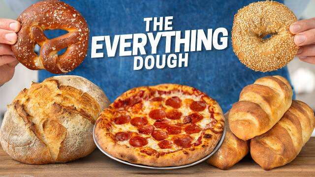 Foto de la receta The Ultimate Everything Dough: 5 Easy Recipes for Bread, Baguettes, Pizza, Bagels & Soft Pretzels