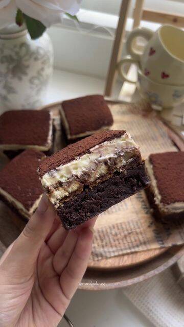 Decadent Coffee-Soaked Brownie Tiramisu with Mascarpone Cream recipe thumbnail
