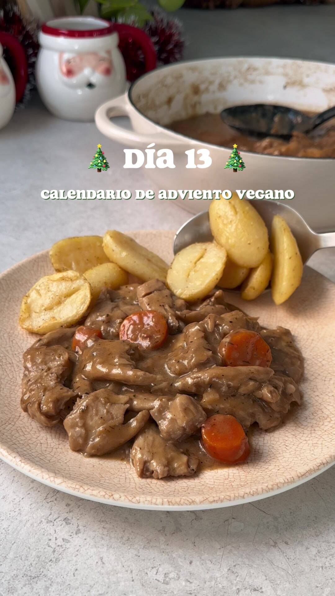 Foto de la receta Carrilleras "Ivéricas" Veganas: Guiso Meloso de Bocados Vegetales con Vino Tinto