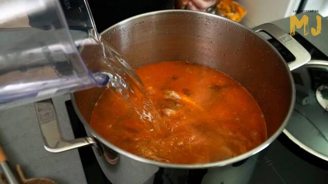 Caldo Concentrado de Pescado con Carabineros y Mariscos para Arroces y Guisos recipe thumbnail