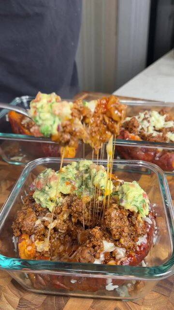 Glazed Sweet Potato Loaded Taco Bowls | 4 Meals in 1 Hour Meal Prep recipe thumbnail