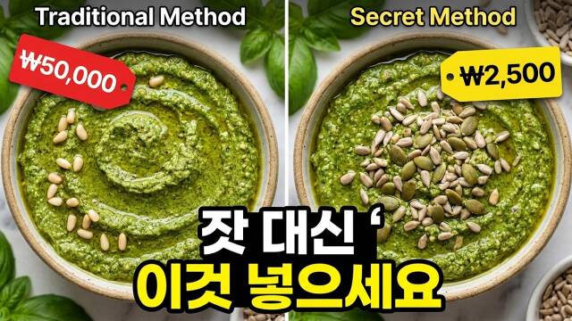 "Budget-Friendly Basil Pesto: A Delicious Twist with Sunflower and Pumpkin Seeds" recipe thumbnail
