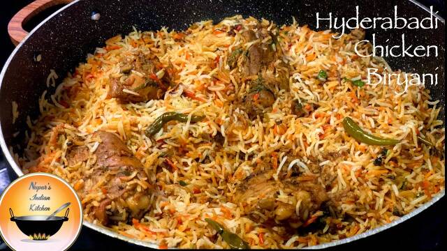 Hyderabadi Chicken Biryani recipe restaurant style/Paradise Hyderabadi Chicken Dum Biryani recipe thumbnail