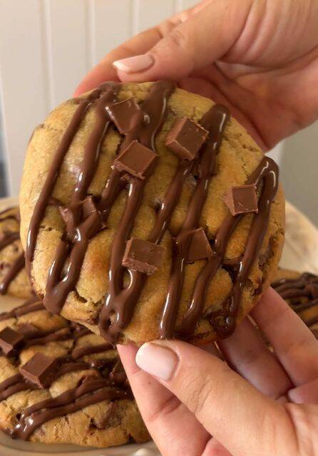 "Decadent Giant Nutella-Stuffed Cookies: A Chocolate Lover's Dream" recipe thumbnail