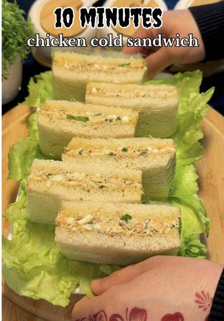 "Quick & Creamy No-Cook Cold Sandwich: Ready in Just 10 Minutes!" recipe thumbnail
