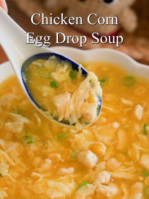"Delicious Chicken Corn Egg Drop Soup Recipe!" recipe thumbnail