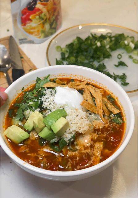 "Flavorful Vegetarian Tortilla Soup: A Fresh Twist with Wegmans Ingredients!" recipe thumbnail