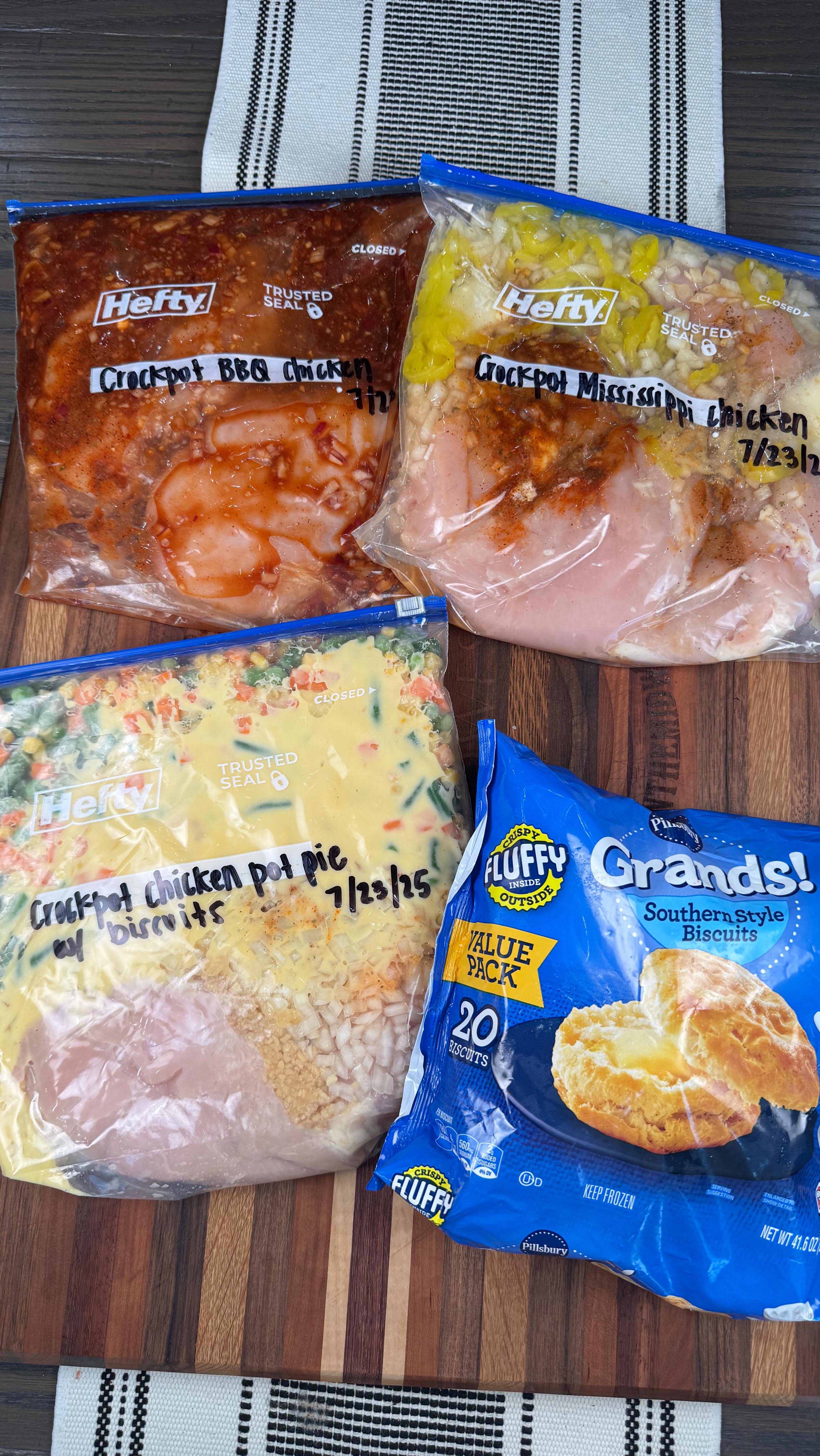 Quick and Easy: Three Delicious Crockpot Freezer Meals with Chicken in Under 15 Minutes recipe thumbnail
