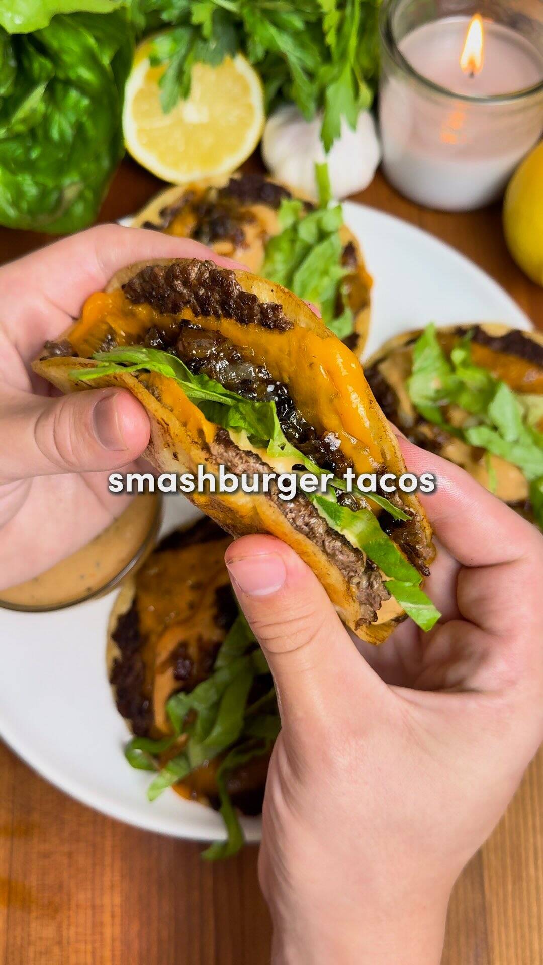 Effortless Smash Burger Tacos: Quick Weeknight Dinner with Flavorful Caramelized Onions and Ultimate Burger Sauce recipe thumbnail