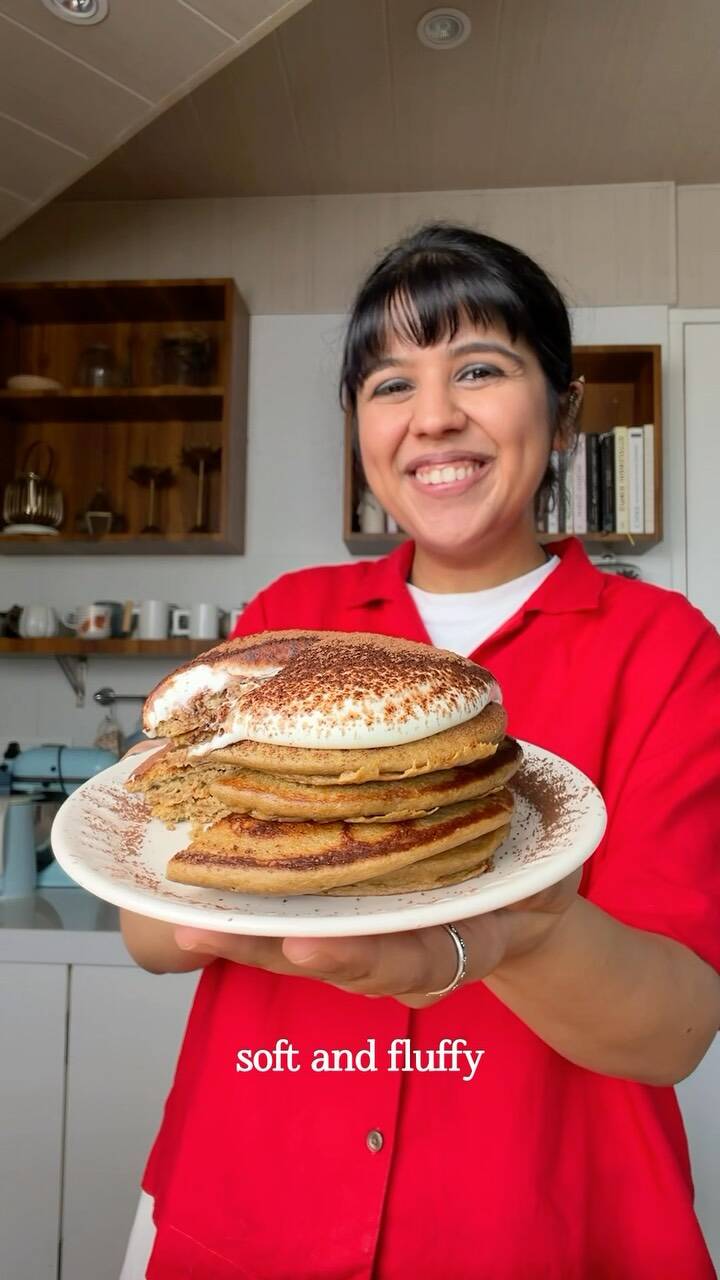 Protein-Packed Tiramisu Pancakes: Soft, Fluffy, and Delicious! recipe thumbnail