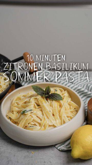 10-Minute Creamy Lemon Basil Pasta: The Perfect Summer Dish! recipe thumbnail