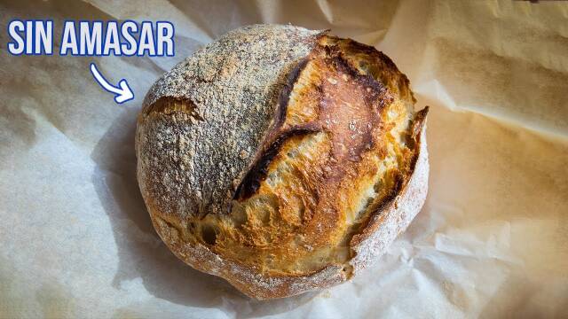 Foto de la receta Hogaza de Pan Sin Amasado en 15 Minutos