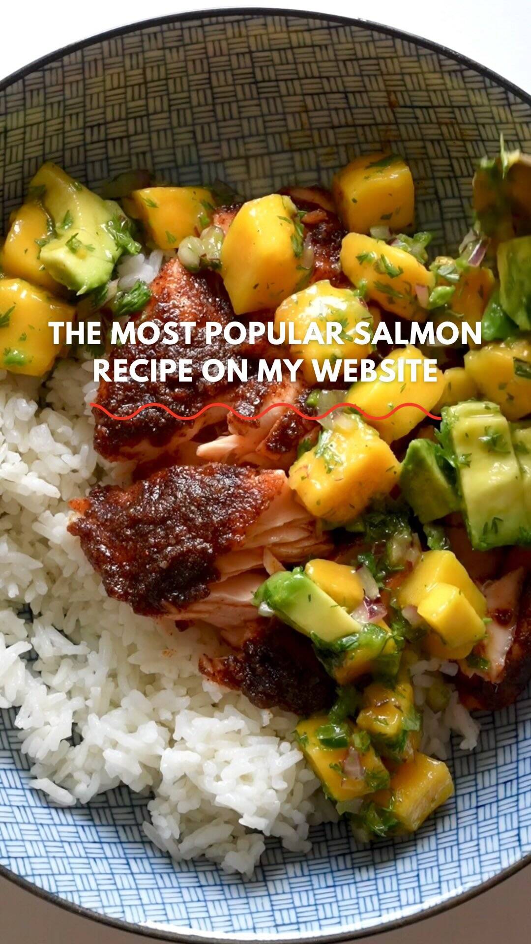 Smoky Salmon Bowl with Mango Avocado Salsa recipe thumbnail