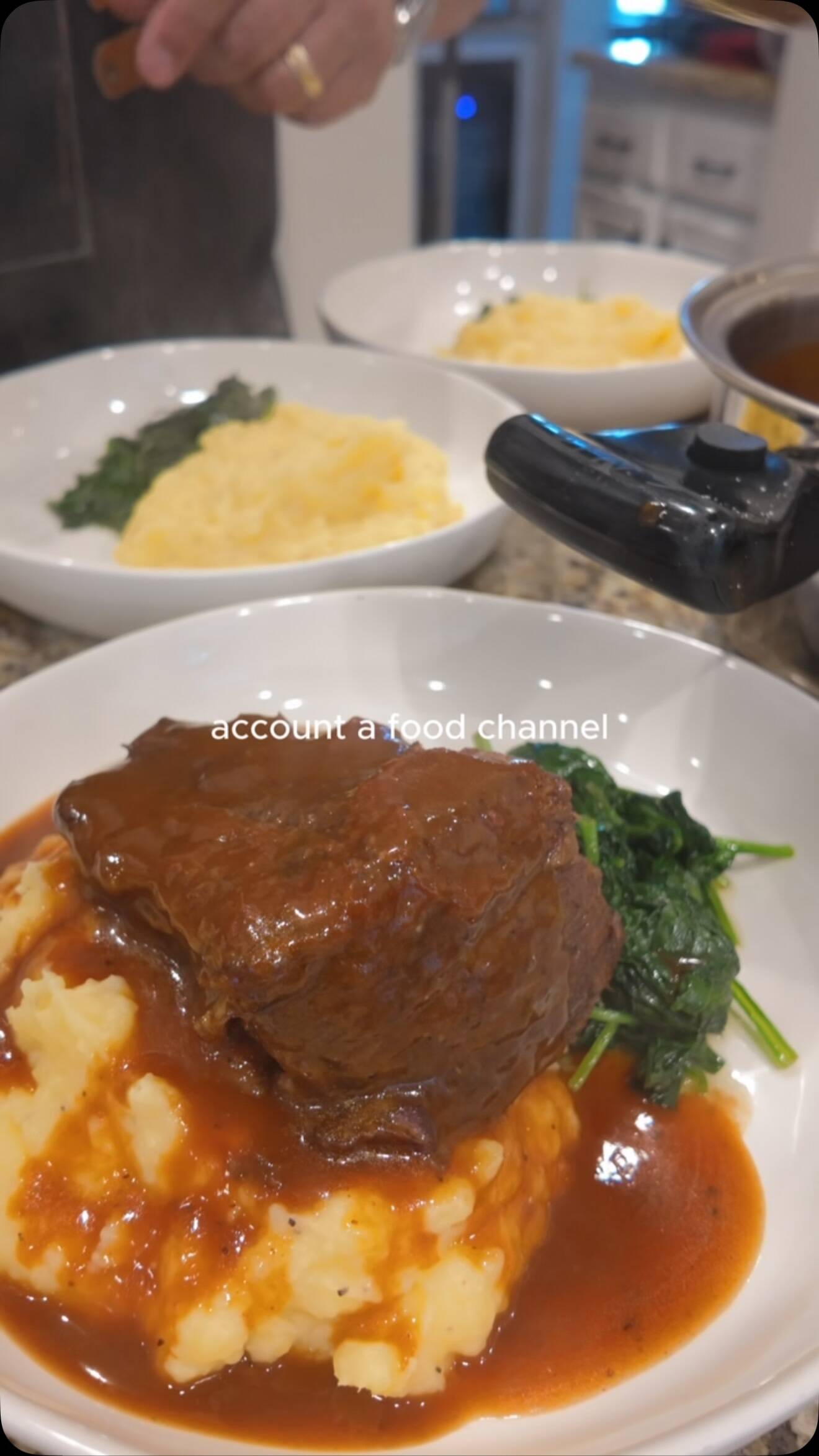 Ray's Tender Short Ribs with Rich Vegetable Sauce and Creamy Mashed Potatoes recipe thumbnail