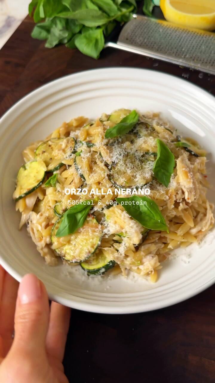 One-Pot Creamy Orzo with Golden Courgettes and Parmesan: A Simple Weeknight Delight recipe thumbnail