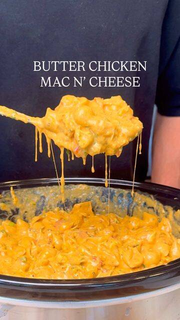 Indulgent Butter Chicken Mac n' Cheese: A High-Protein Slow Cooker Delight! recipe thumbnail