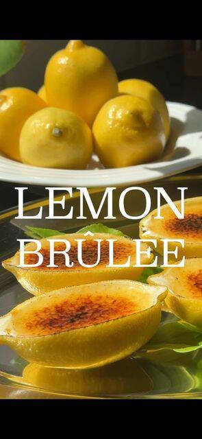 Lemon Brûlée: A Refreshing Summer Dessert in Lemon Shells recipe thumbnail