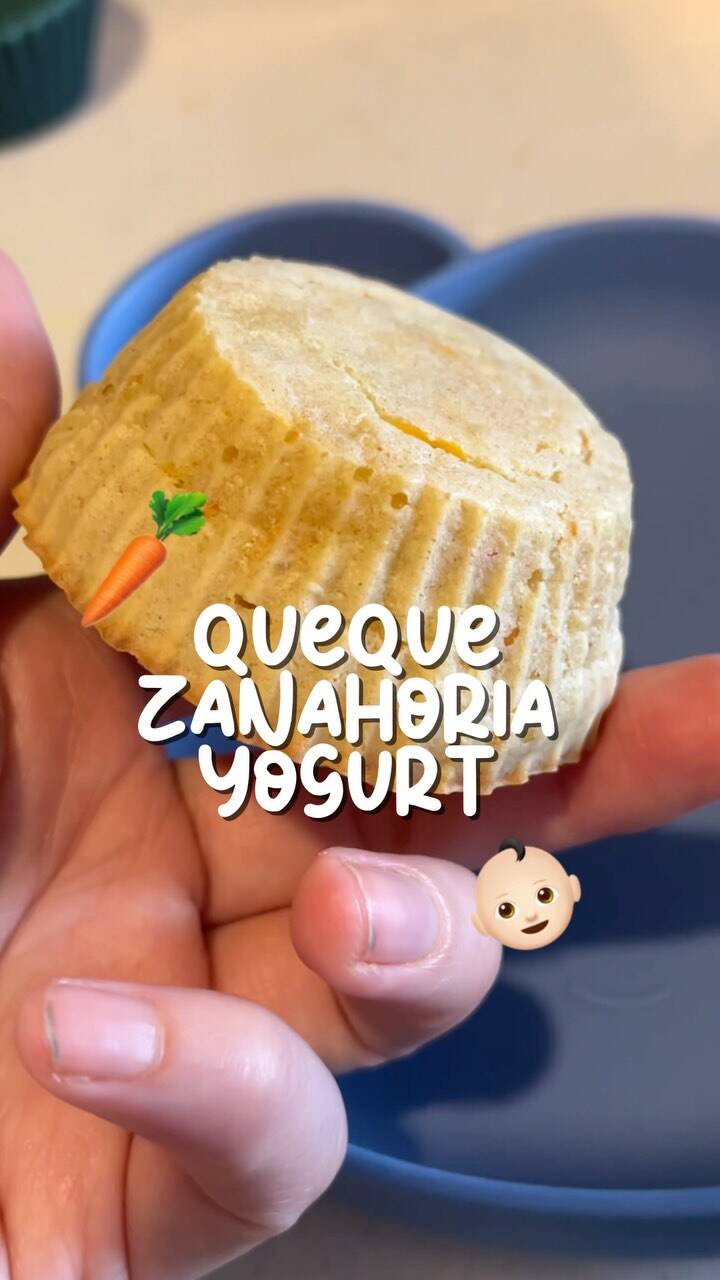 Queque de Zanahoria y Yogur para Bebés en Freidora de Aire