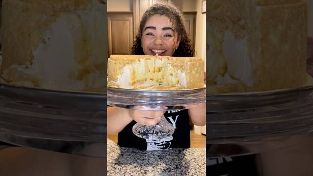Upside Down Banana Pudding Cheesecake (no bake) 😍🍌 recipe thumbnail