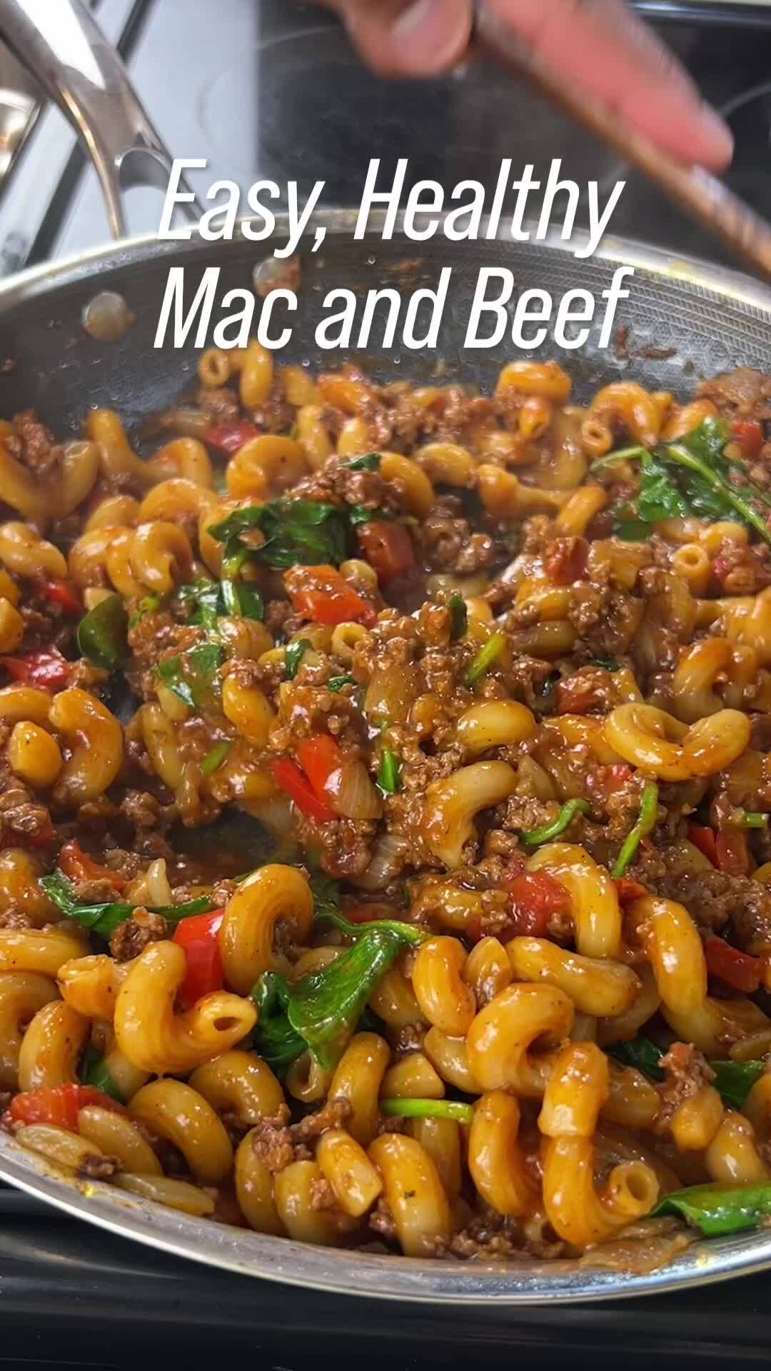 One-Pan Protein-Packed Mac and Beef: Healthy, Quick, and Perfect for Meal Prep! recipe thumbnail